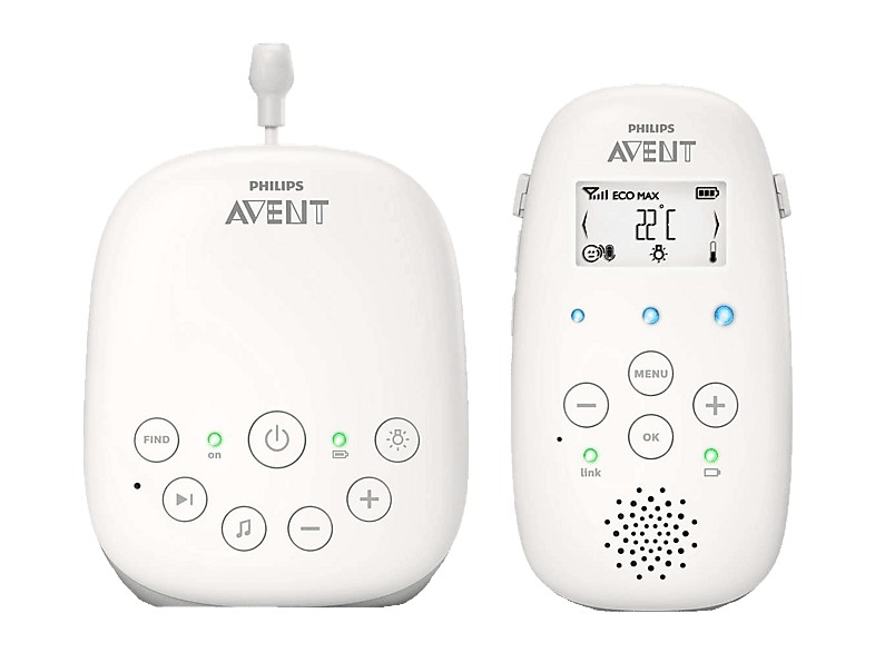 Philips Babyphone SCD713/26 Avent mit bis zu 330m Reichweite