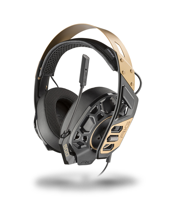 NACON RIG 500 PRO, Over-ear Gaming Headset Schwarz/Gold