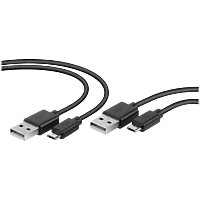 SPEEDLINK STREAM Play & Charge USB Kabel Set - für PS4, Zubehör für PS4, Schwarz