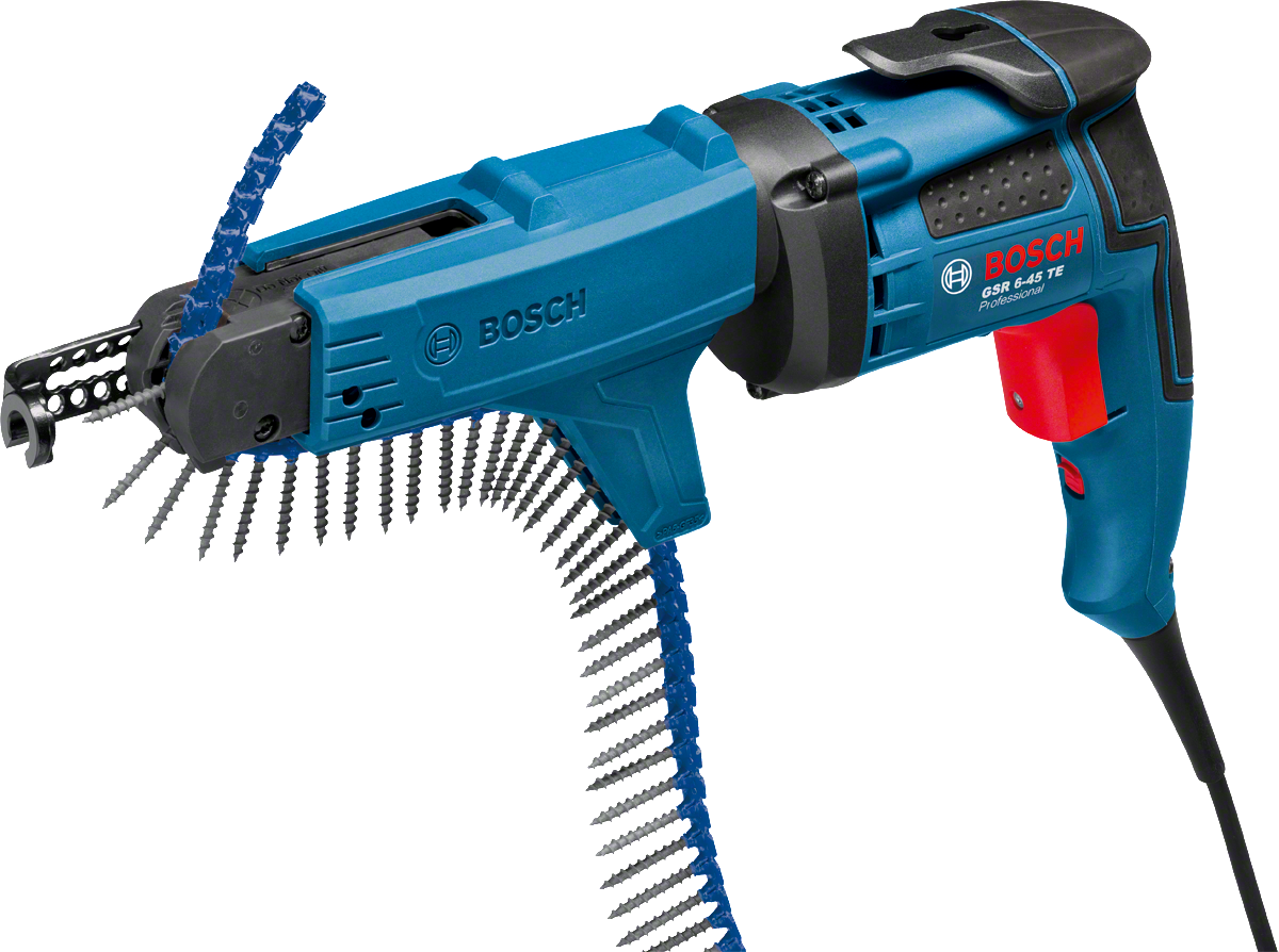 BOSCH PROFESSIONAL GSR 6-45 TE szárazépítő csavarozó + MA 55 tárfeltét - 601445101