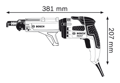BOSCH PROFESSIONAL GSR 6-45 TE szárazépítő csavarozó + MA 55 tárfeltét - 601445101