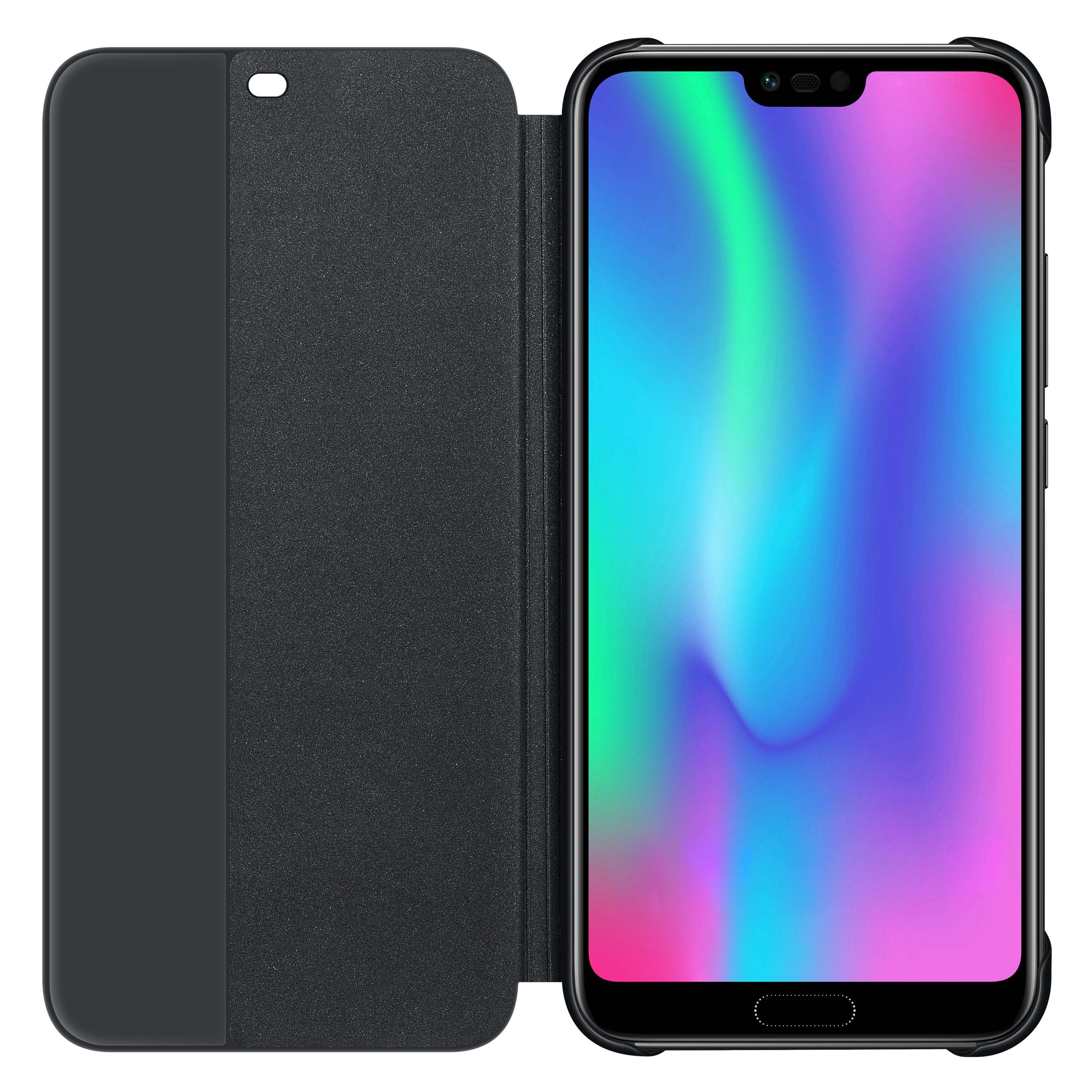Honor, HUAWEI Flip Bookcover, , Honor 10 Schwarz Cover,
