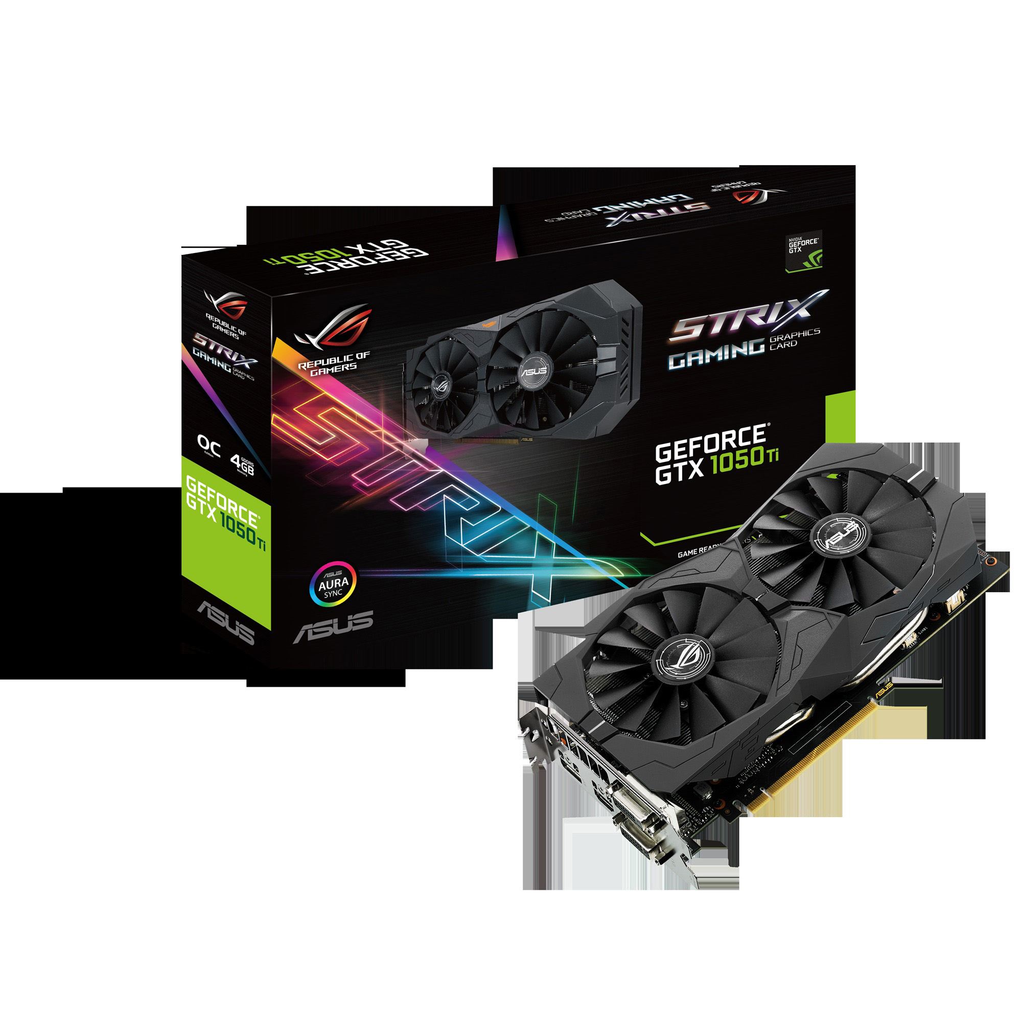 ASUS GeForce® GTX 1050 Ti  ROG Strix Gaming OC 4GB (90YV0A30-M0NA00) (NVIDIA, Grafikkarte)