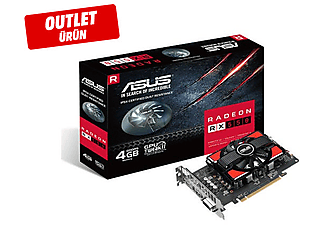 ASUS RX550-4G // RX550 DVI HDMI DP 4GB 128 Bit DDR5 Ekran Kartı Outlet