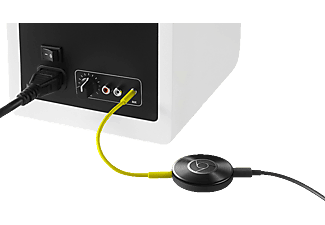 GOOGLE Chromecast Audio Streaming Player App-steuerbar, Schwarz