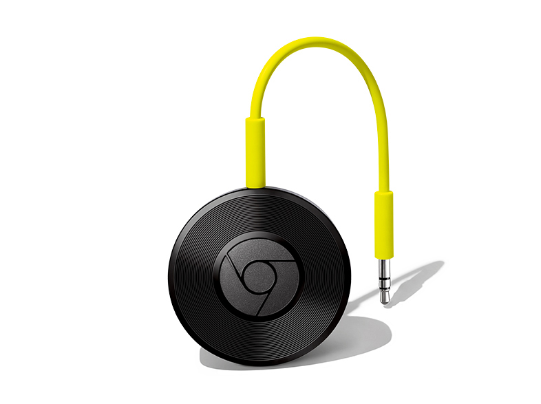 GOOGLE Chromecast Audio Streaming Player App-steuerbar, Schwarz