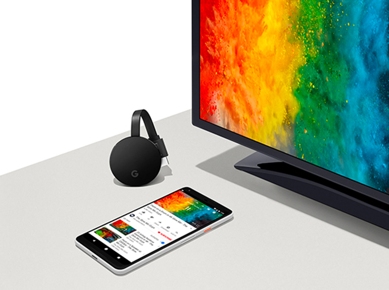GOOGLE Chromecast Ultra Streaming Player, Schwarz