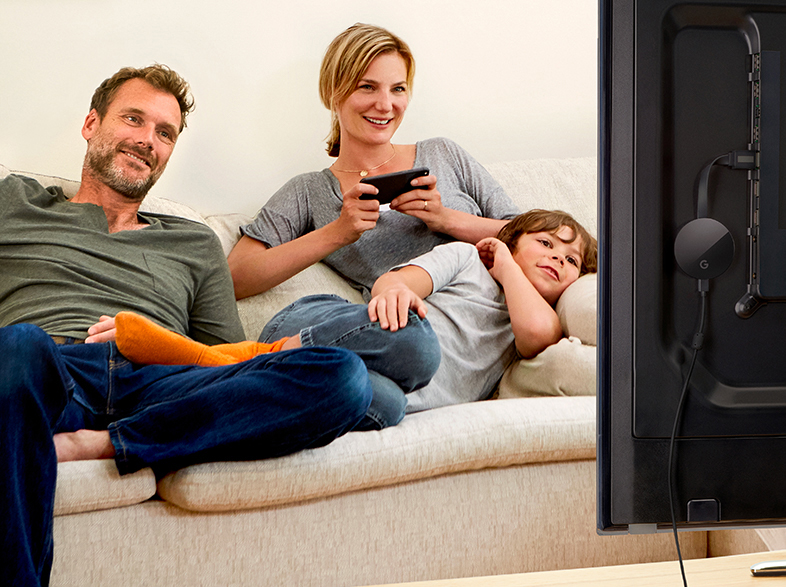 GOOGLE Chromecast Ultra Streaming Player, Schwarz