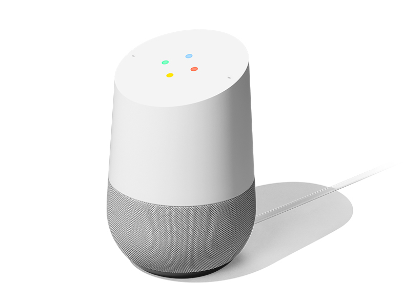 GOOGLE Home Smart Speaker, Weiß/Schiefer