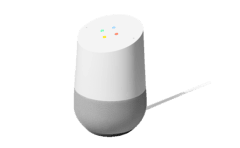 GOOGLE GOOGLE Home Smart Speaker, Weiß/Schiefer, Smart Speaker, Weiß/Schiefer