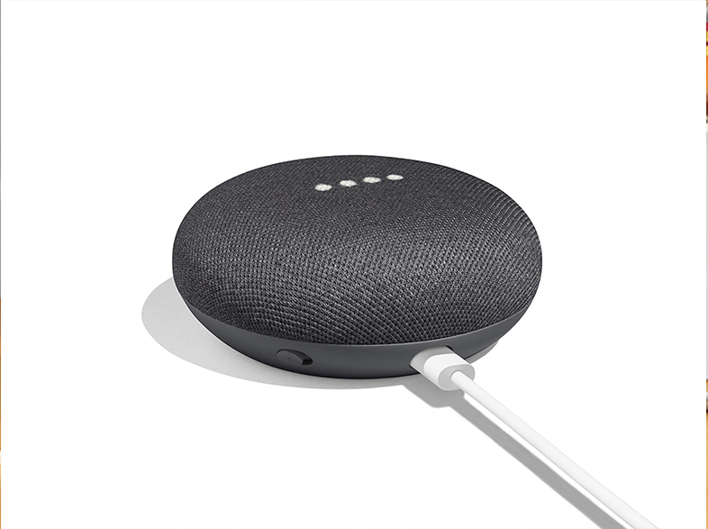 GOOGLE Home Mini Smart Speaker, Karbon
