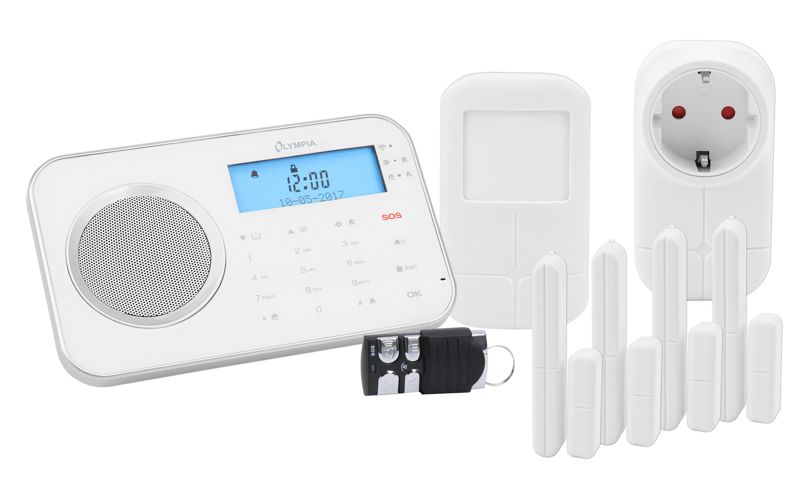 OLYMPIA Prohome Weiss Funk-Alarmsystem, 8762