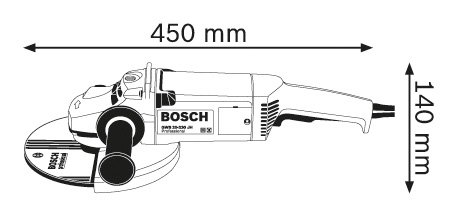 BOSCH PROFESSIONAL GWS 20-230H Nagy sarokcsiszoló - 0601850L03
