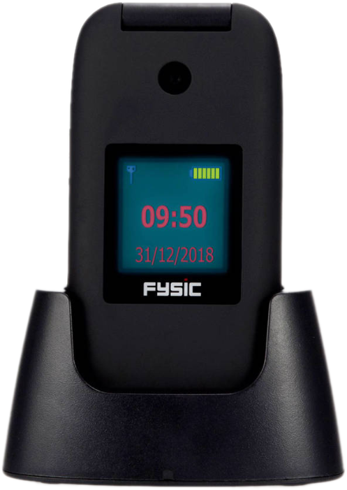 FYSIC GSM Senior Klap FM-9260 Zwart (FM-9260)