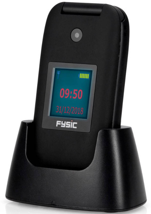 FYSIC GSM Senior Klap FM-9260 Zwart (FM-9260)