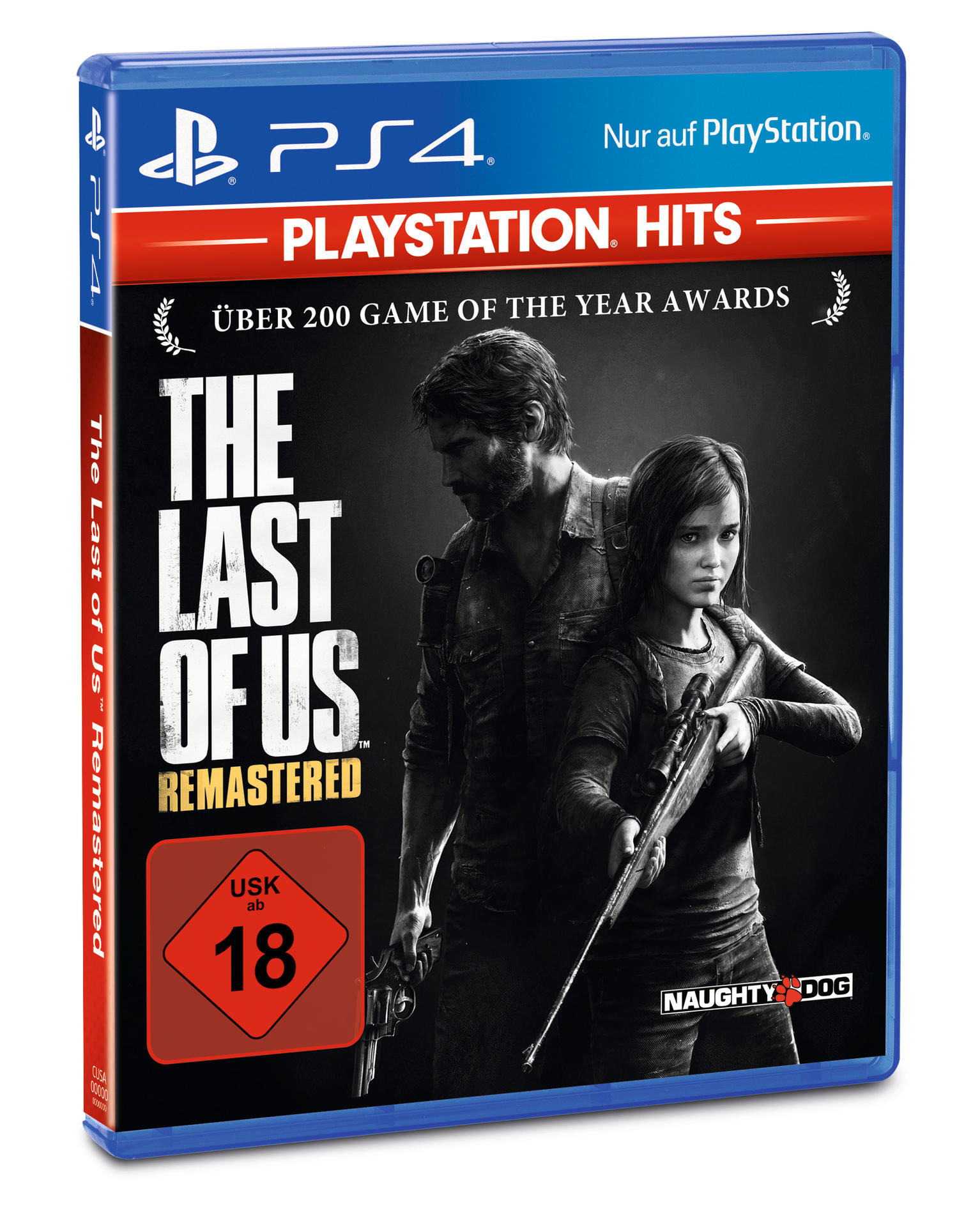 Spielbox von The Last of Us Remastered mit zwei Charakteren.