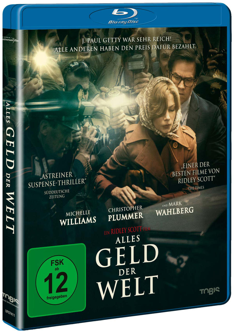 Filmtitel für 'Alles Geld der Welt'. Mit Michelle Williams, Christopher Plummer.
