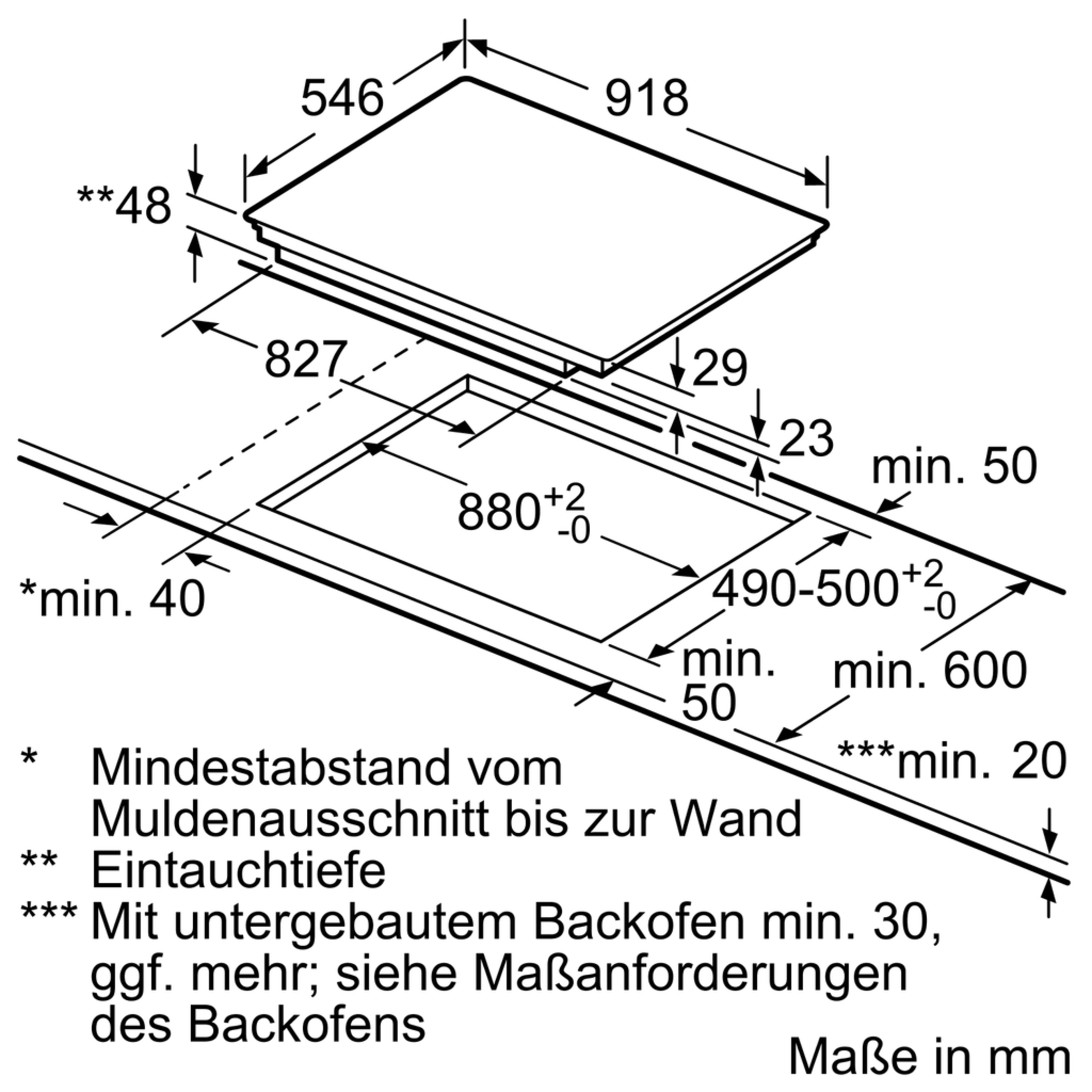 NEFF TTT 5960 N -  T59TT60N0 Induktionskochfeld (918 mm breit, 5 Kochzonen)