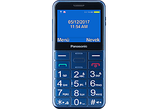 PANASONIC KX-TU150 kék nyomógombos kártyafüggetlen mobiltelefon időseknek