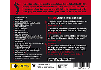 Miles Davis - BIRTH OF THE COOL (+11 BONUS TRACKS)  - (CD)