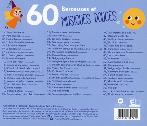 VARIOUS - 60 Berceuses et (CD) musiques douces 