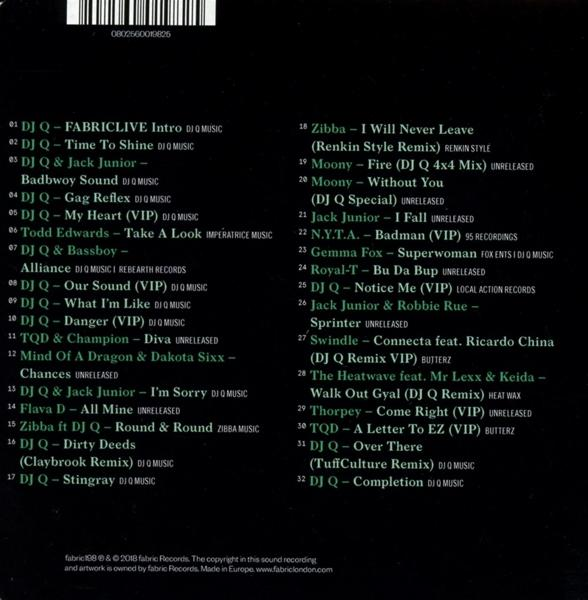 Dj Q - FABRIC LIVE 99  - (CD)