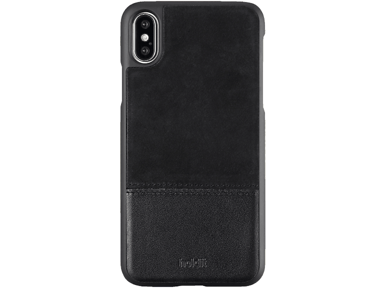 HOLDIT Cover Leather / Suede iPhone X Noir (613408)