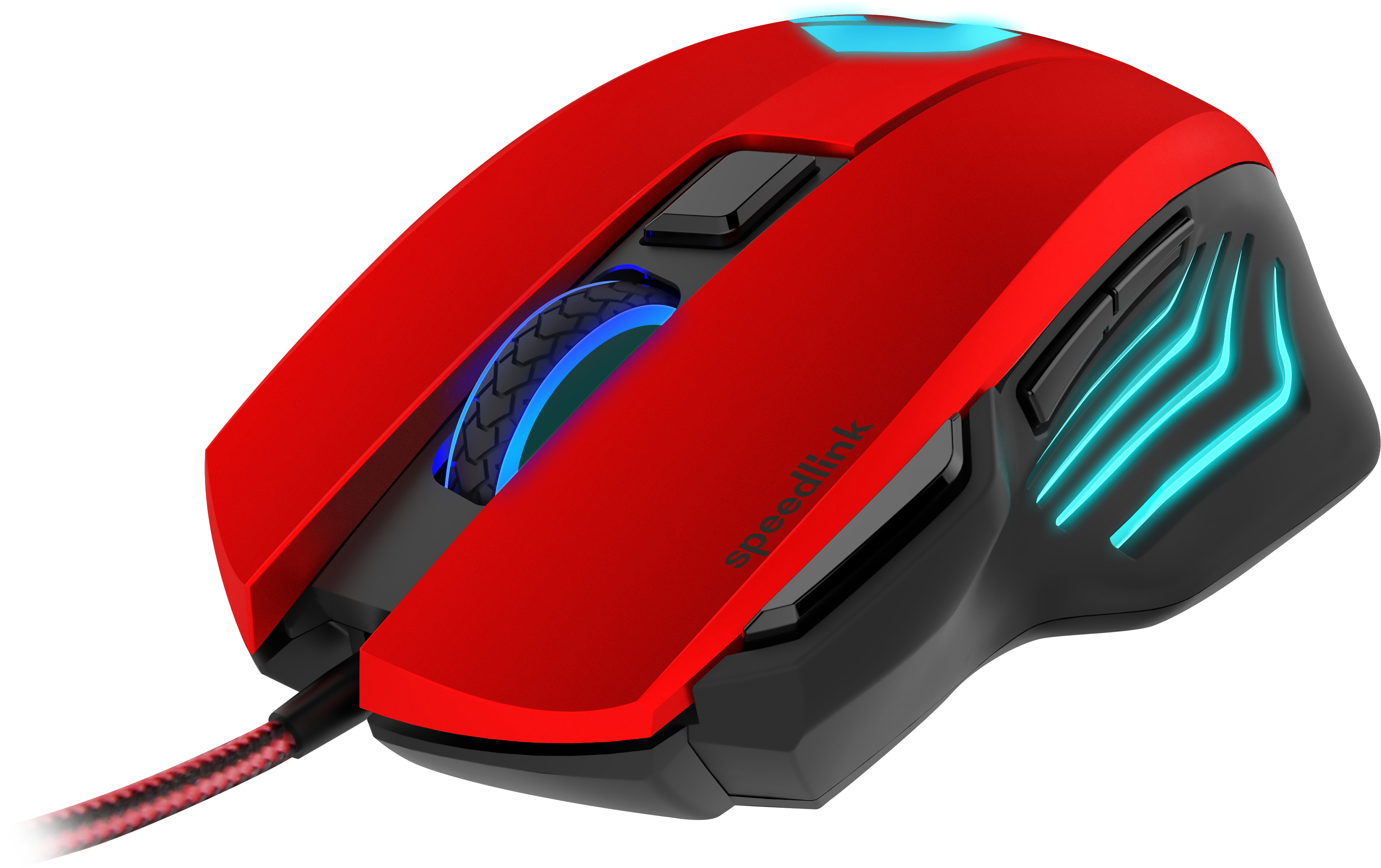 SPEEDLINK Decus Respec Gaming Maus, Schwarz/Rot
