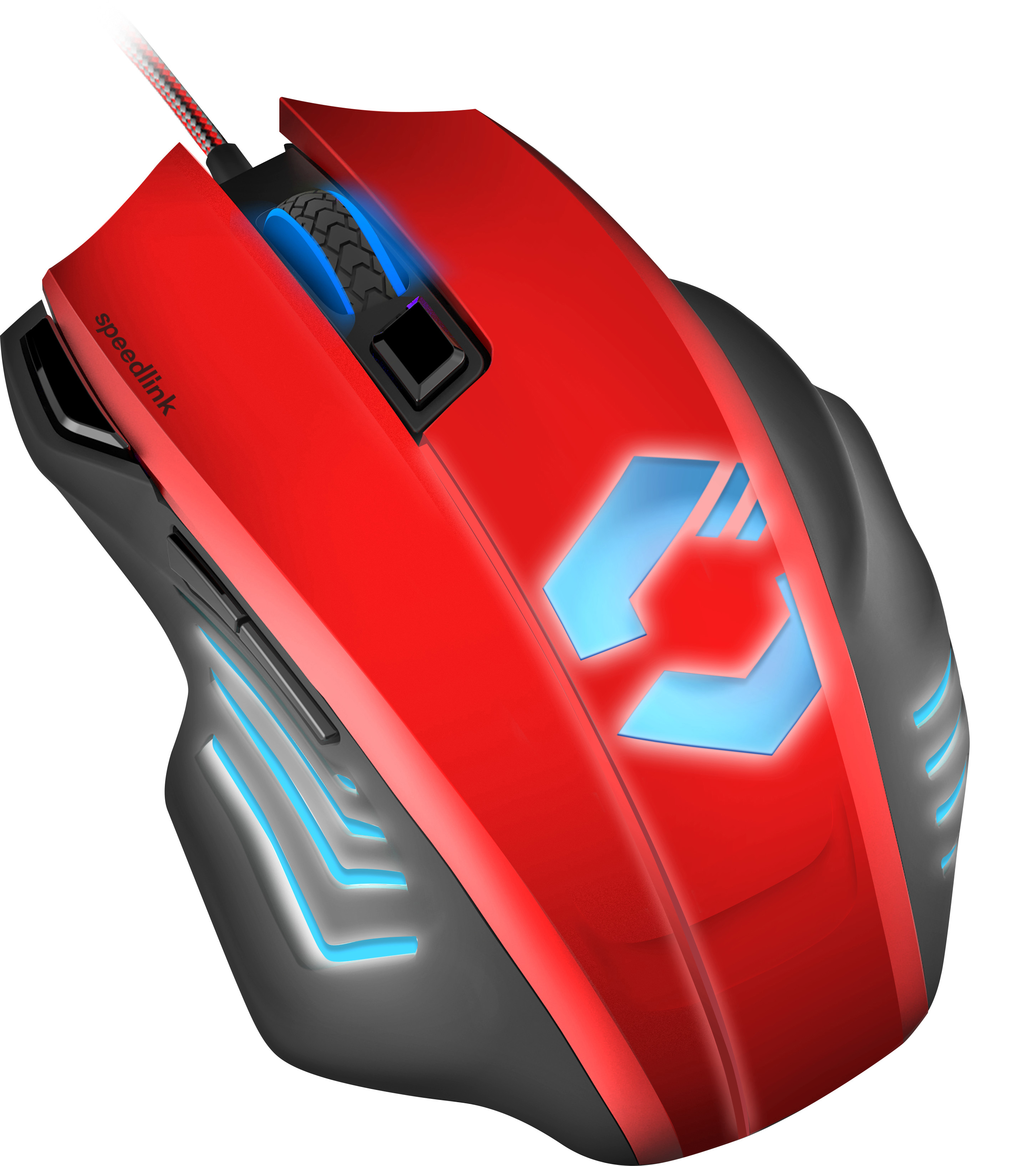 SPEEDLINK Decus Respec Gaming Maus, Schwarz/Rot