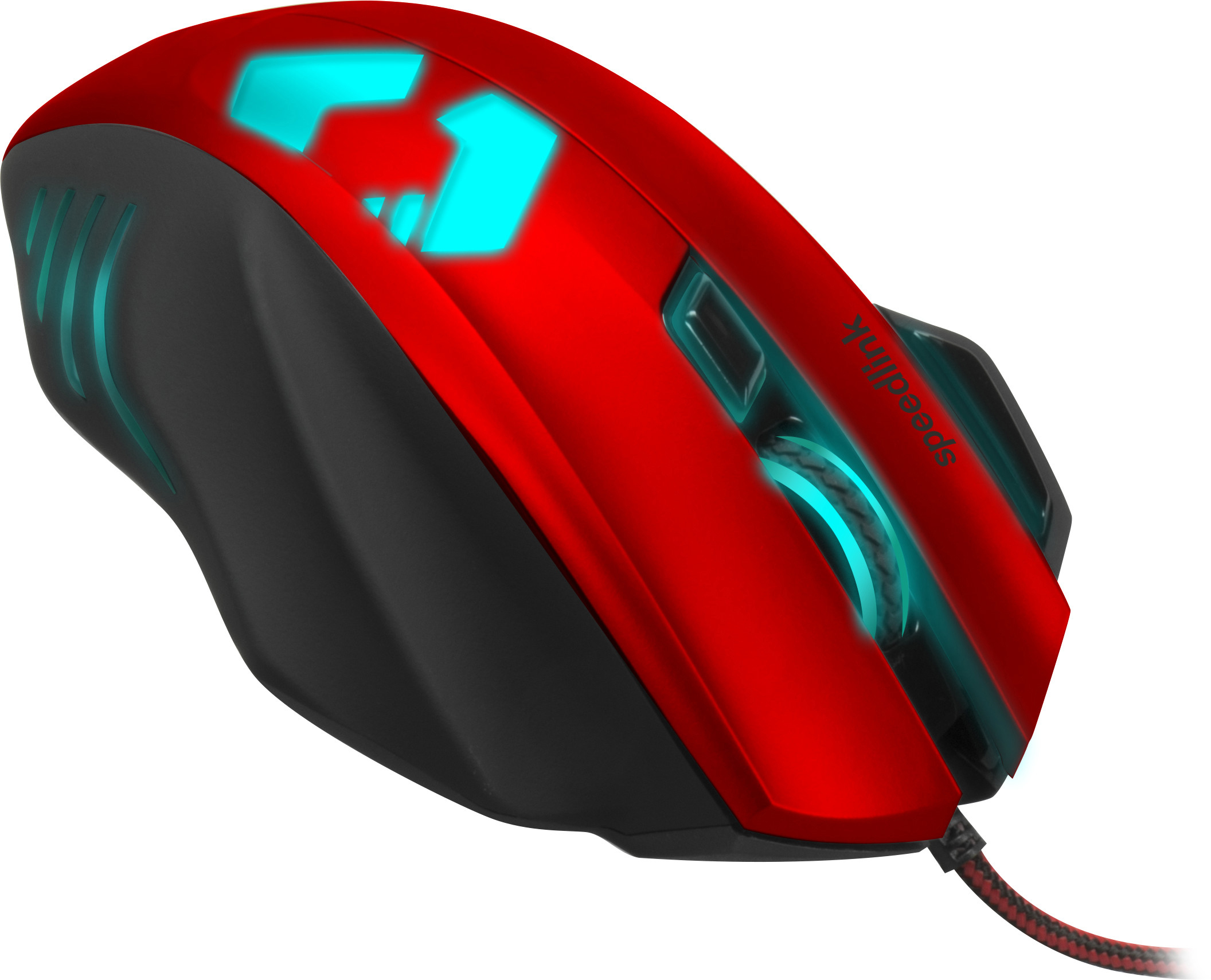 SPEEDLINK Decus Respec Gaming Maus, Schwarz/Rot