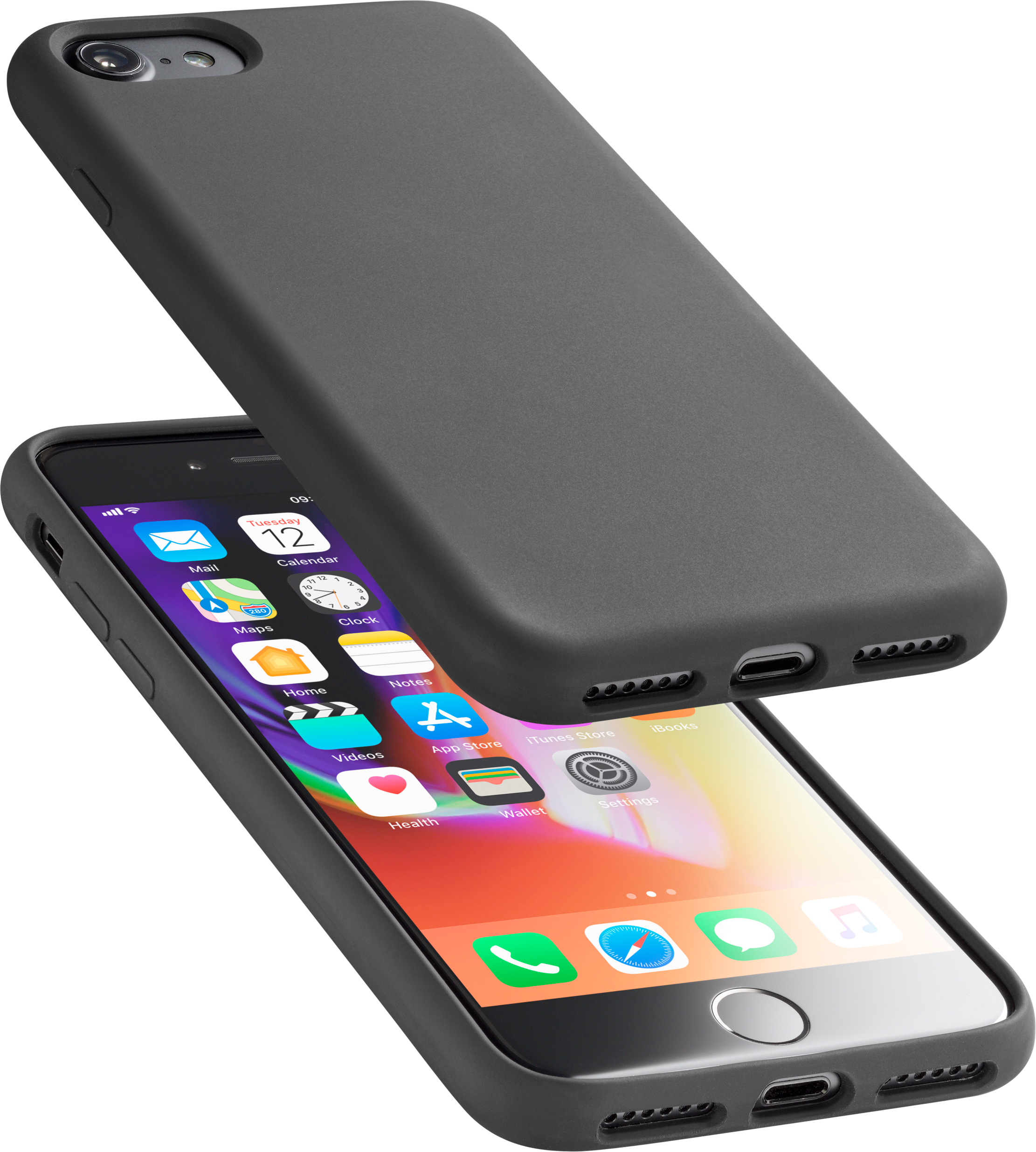 CELLULAR-LINE iPhone 8/7 Case Sensation Zwart afbeelding