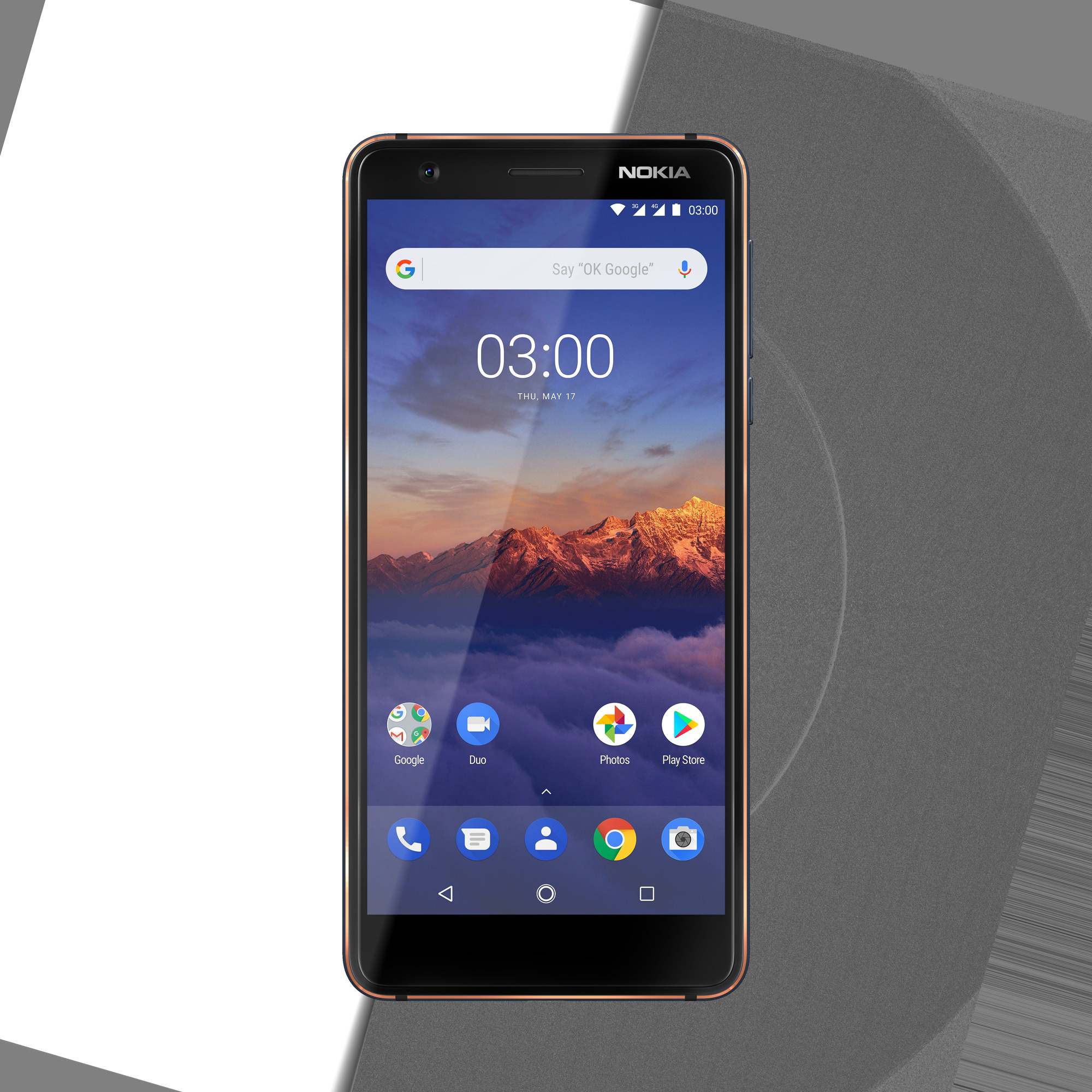 NOKIA 3.1 16 GB Blau/Kupfer Dual SIM