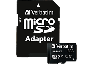 VERBATIM MicroSDHC 8GB memóriakártya Class10