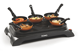 DOMO DO8706W/S - Set de fête Wok (Noir)