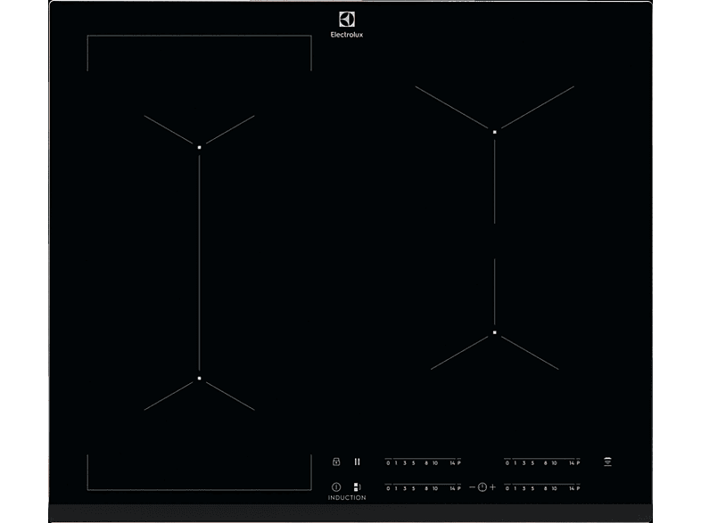 ELECTROLUX EIV634 Beépíthető indukciós főzőlap, Hob2Hood, Bridge funkció, 60 cm