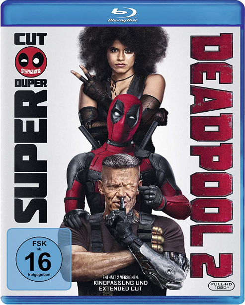 DVD-Cover von Deadpool 2 mit Deadpool und Cable.