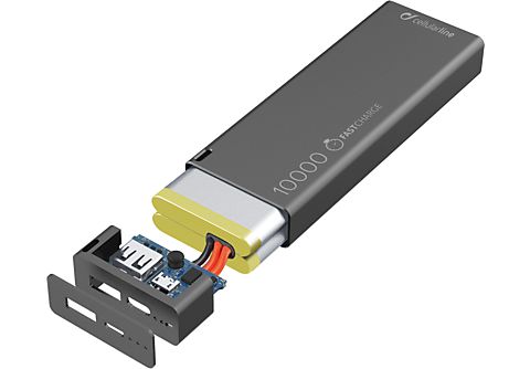 CELLULAR-LINE Portable charger USB Free Power Slim 10000mAh Zwart