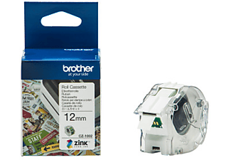 BROTHER CZ-1002 COLOUR PAPER TAPE 12MM/5M - rotolo di etichette (Bianco)
