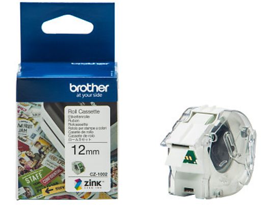 BROTHER CZ-1002 COLOUR PAPER TAPE 12MM/5M - Etikettenrolle (Weiss)