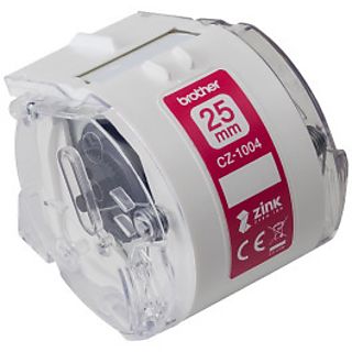 BROTHER CZ-1004 COLOUR PAPER TAPE 25MM/5M - étiquette rouleau (Blanc)