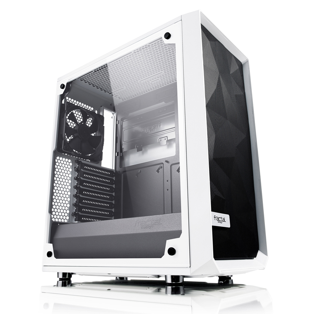 FRACTAL DESIGN Meshify C White - TG PC-Gehäuse, Weiß, Front : Schwarz 