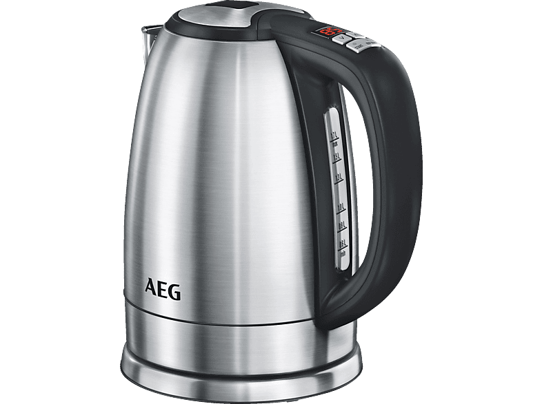 Aeg Ewa7700 Serie 5 hervidora agua desayuno 1.7l negro acero inoxidable tetera con display 2400 1.7 17