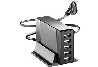 CELLULAR-LINE Laadstation 5-USB 40W/8.2A Multi-merk Zwart