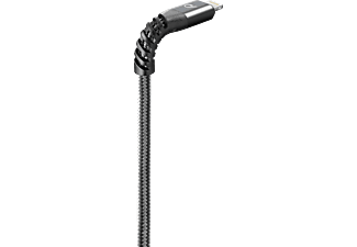 CELLULAR-LINE USB-kabel Kevlar Apple Lightning 1.2 m Zwart