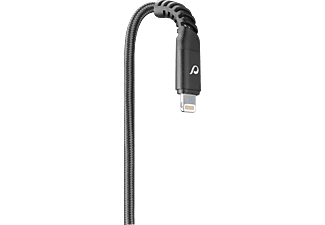 CELLULAR-LINE USB-kabel Kevlar Apple Lightning 2 m Zwart