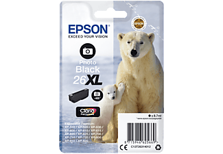 EPSON 26XL Zwart Photo Claria Premium Ink (C13T26314022)