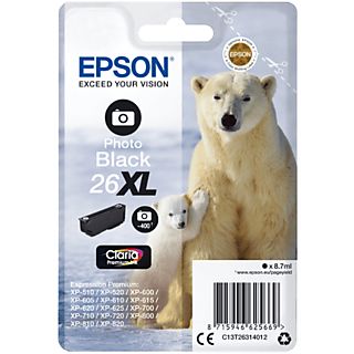 EPSON 26XL Zwart Photo Claria Premium Ink (C13T26314022)