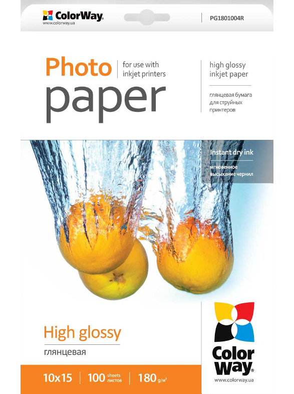 COLORWAY magasfényű fotópapír 100 lap (PG1801004R)