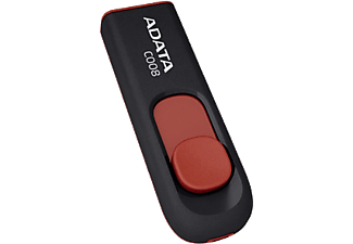 ADATA C008 16GB USB 2.0 pendrive, fekete/piros
