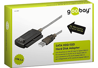 GOOBAY IDE, EIDE und SATA 3.5" & 2.5" Festplatten an einen USB 2.0 Anschluss , Adapter-Set